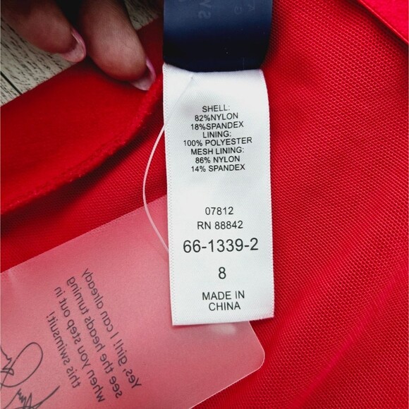 Ashley Graham Swimsuits For All Plunge Lace-Up One-Piece Bathing Suit Size 8 NWT - Picture 9 of 11